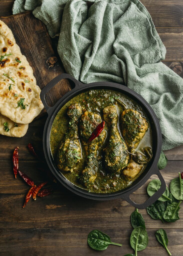 le Poulet Palak Authentique au Jaipur 